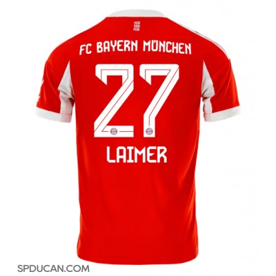 Muški Nogometni Dres Bayern Munich Konrad Laimer #27 Domaci 2025-26 Kratak Rukav Muški Nogometni Dres Bayern Munich Konrad Laimer #27 Domaci 2025-26 Kratak Rukav